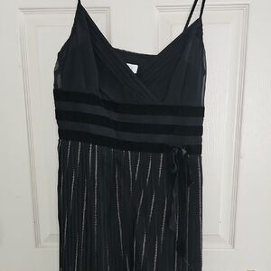 LOFT Black Midi Dress